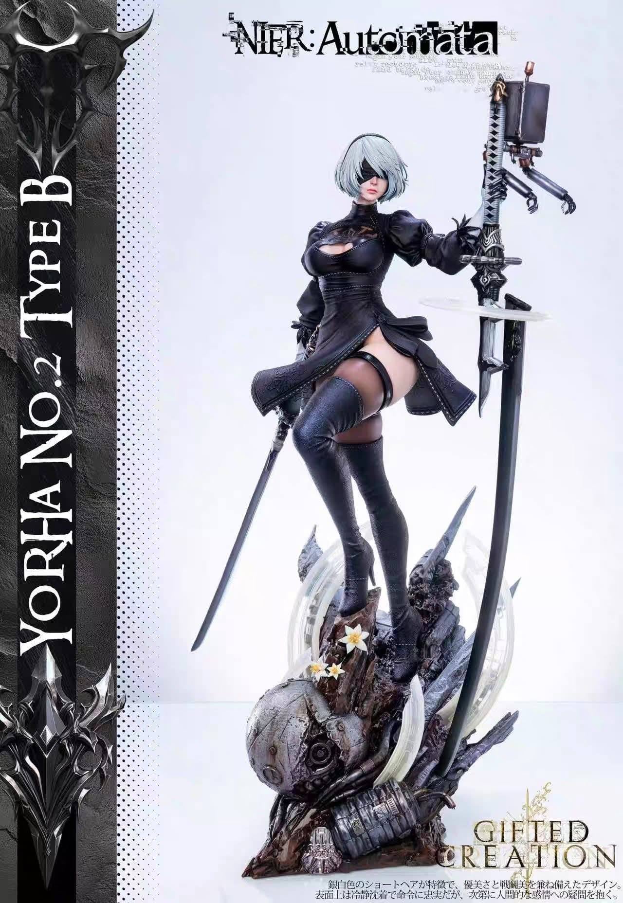 2B & Eve resin statue Gifted Creation Studio anime figure
