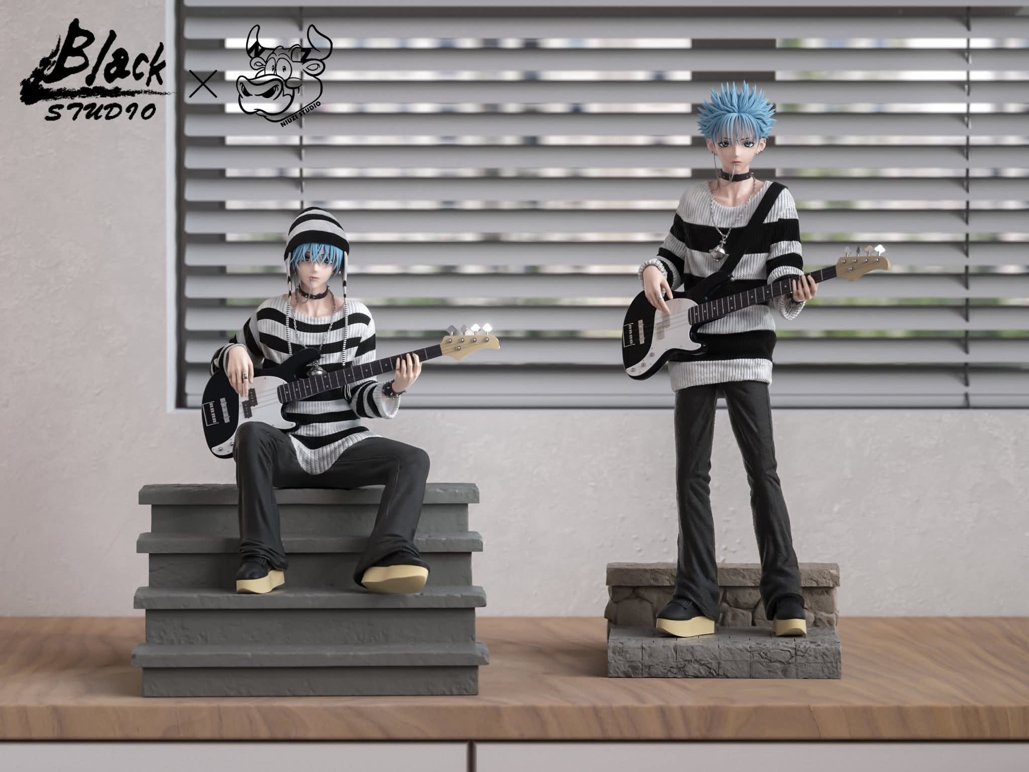 Okazaki Shinichi resin statue Black & NIUZI Studio anime figure