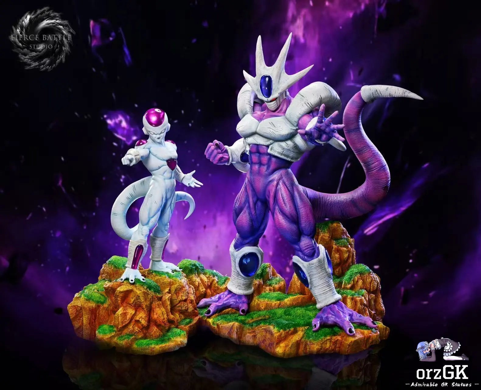 Fierce Battle Studio - Dragon Ball Frieza & Cooler resin statue Navy Toys anime figure