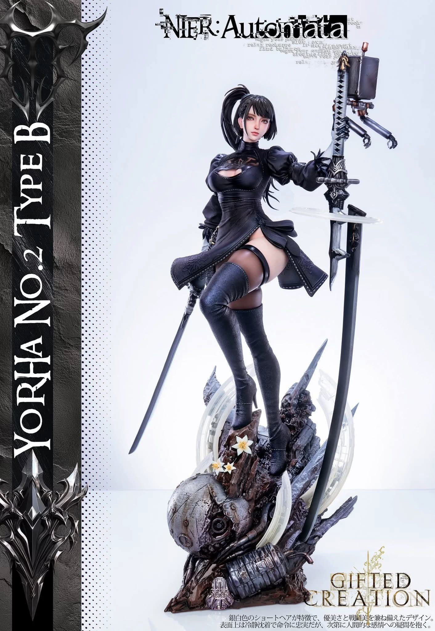 2B & Eve resin statue Gifted Creation Studio anime figure