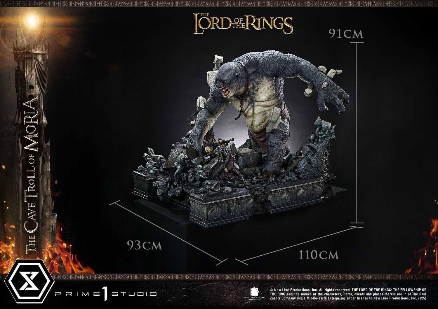 The Cave Troll of Moria resin statue Prime 1 Studio anime figure