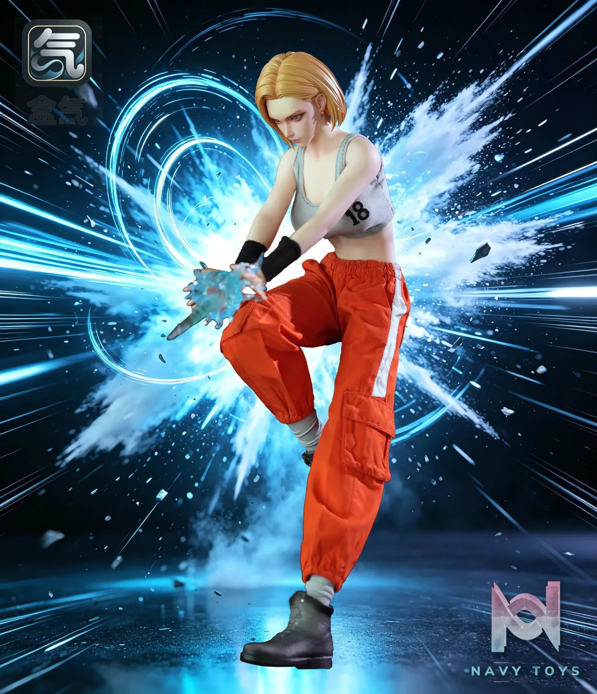 BoxQi Studio – 1/6 Android 18 Platinum Silicone Articulated Action Figure HQ03 Dragon Ball