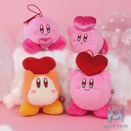 CUTE SPACE – Kirby Heart Signal Plush Keychain (Licensed)