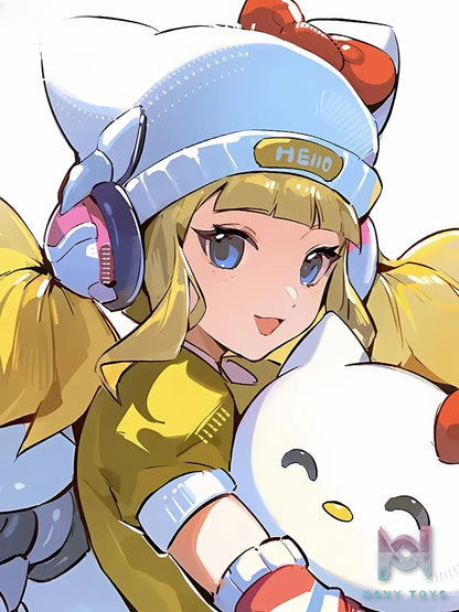 Xing Kong Studio – Juno Hello Kitty Anime Decorative Painting Overwatch