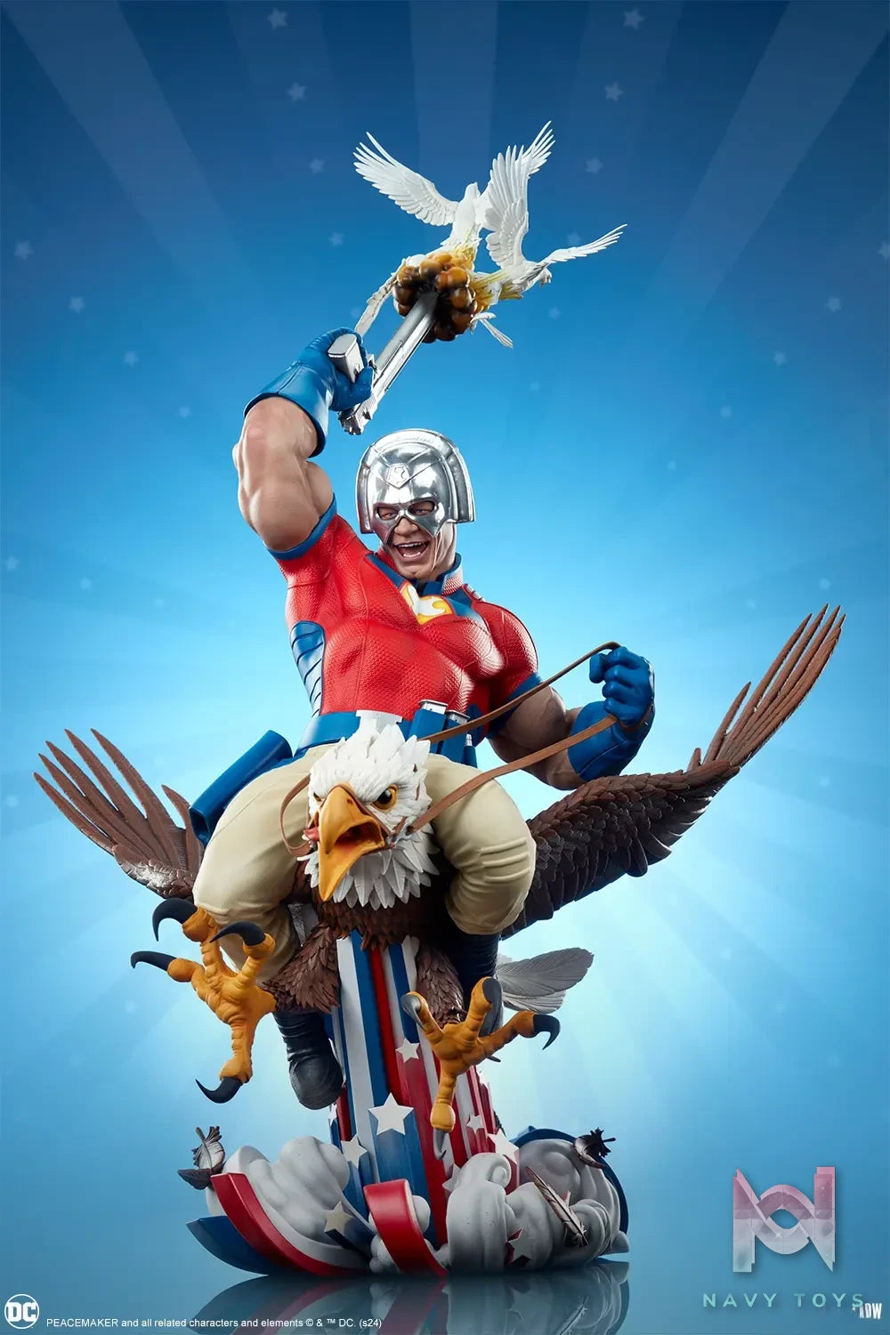 Sideshow Collectibles – Suicide Squad Peacemaker Eat Peace Statue (Licensed)
