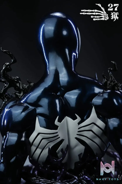 27abyss Studio - Marvel Spider - Man Bust Series 2 Symbiosis resin statue Navy Toys anime figure