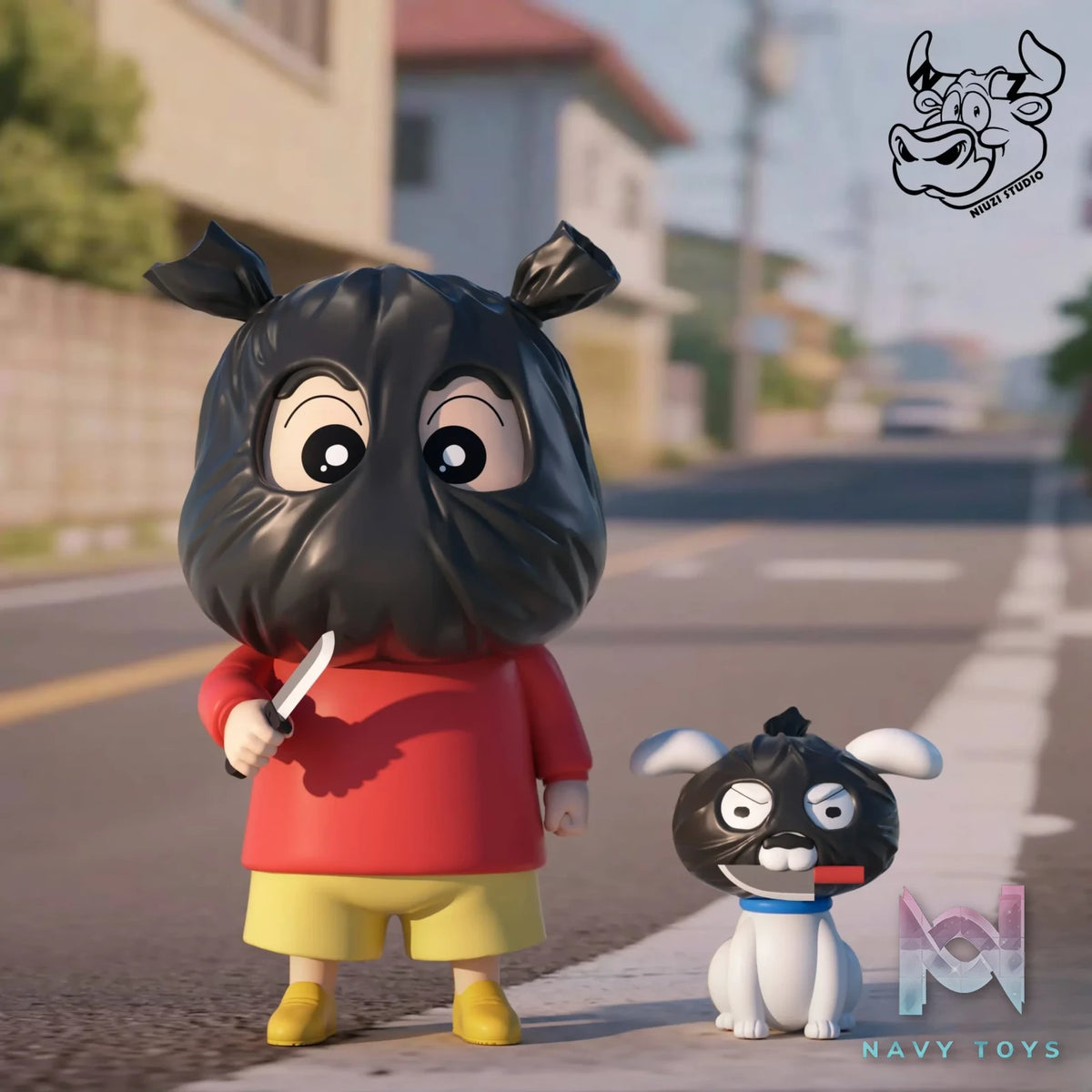 NIUZI Studio – Crayon Shin-chan Robbery Shinnosuke Nohara & Shiro