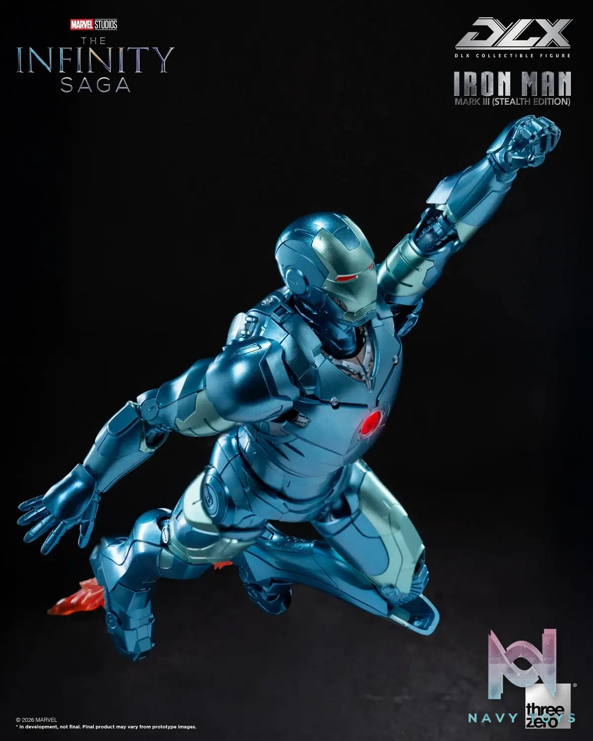 Threezero – Marvel Studios: The Infinity Saga DLX Iron Man Mark 3 (Stealth Edition) 3Z09220C0 (Licensed)