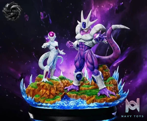 Fierce Battle Studio - Dragon Ball Frieza & Cooler resin statue Navy Toys anime figure