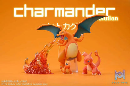 MG Studio – Pokémon Charizard Evolution Set Charmander & Charmeleon & Charizard
