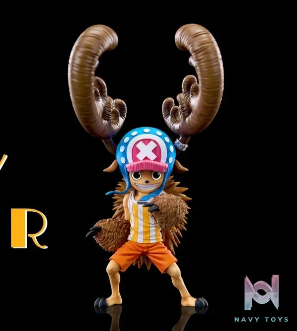 A+ Studio - One Piece Fish - Man Island Straw Hat Group Horn Point Tony Tony Chopper resin statue Navy Toys anime figure
