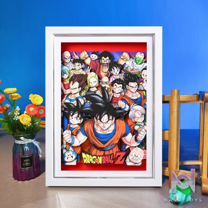 Yu Zhi Jiang Studio – Dragon Ball Multiple Characters Series #9 3D Decorative Painting Dragon Ball
