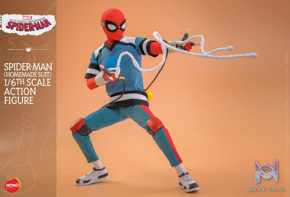 Hottoys & HONO Studio – Marvel Your Friendly Neighborhood Spider-Man (Homemade Suit) Action Figure HS07 (Licensed)