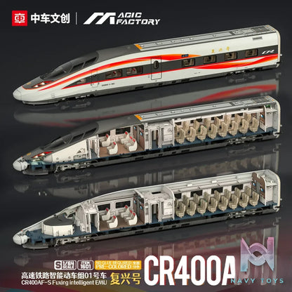 Magic Factory – 1/64 Iron Express Train Set Fuxing Hao CR400AF-S Assembly Model 1601 (Licensed)