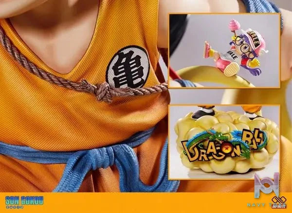 Infinite Studio - Dragon Ball 1/1 & 1/4 Childhood Son Goku resin statue Navy Toys anime figure