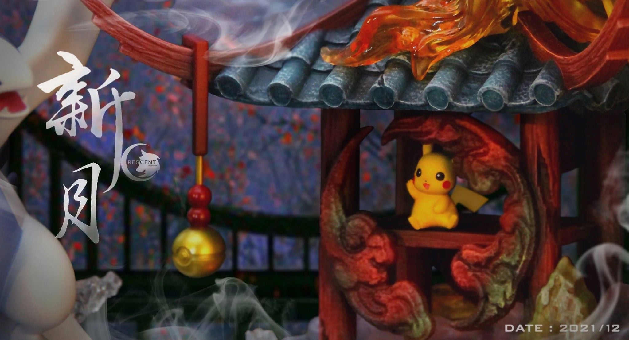 Five Legendary Bird Pikemons - Pokemon - Crescent Studio resin statue Crescent Studio anime figure