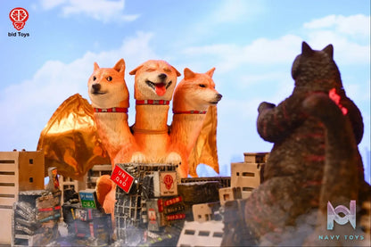 Bid Toys – Original Shiba Inu Ghidorah bid2501 orange & bid2502 black (Licensed)