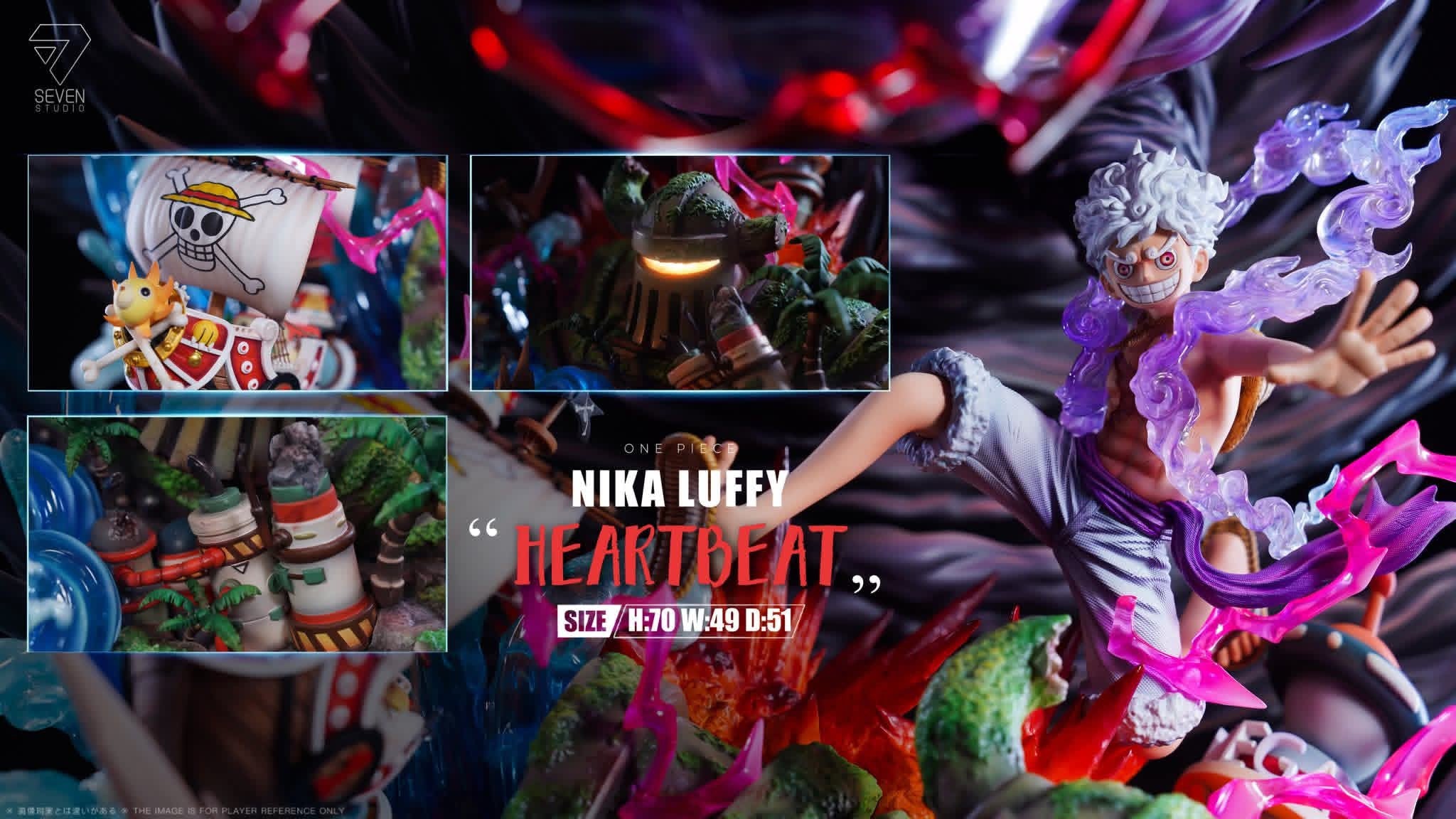 Luffy Nika resin statue Seven studio anime figure