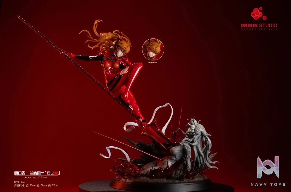 ORIGIN Studio - Neon Genesis Evangelion Soryu Asuka Langley Heart of Stone resin statue Navy Toys anime figure