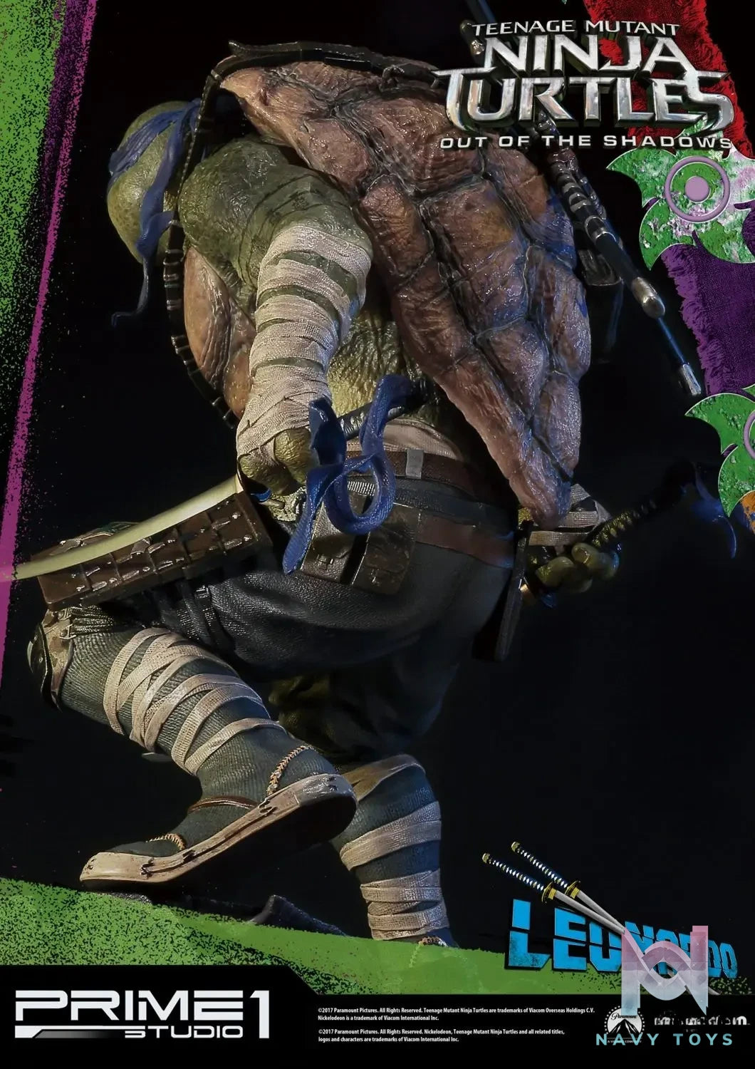 Prime 1 Studio – Premium Masterline Teenage Mutant Ninja Turtles: Out of the Shadows (Film) Leonardo PMTMNT-04 (Licensed)