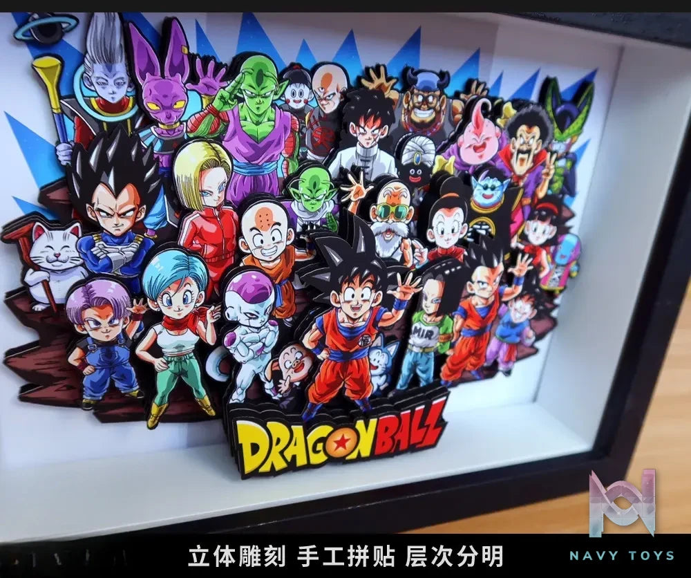 KALA HOME Studio – Dragon Ball Multiple Characters #10 3D Decorative Painting Dragon Ball