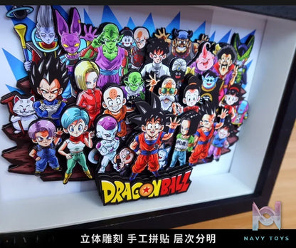 KALA HOME Studio – Dragon Ball Multiple Characters #10 3D Decorative Painting Dragon Ball