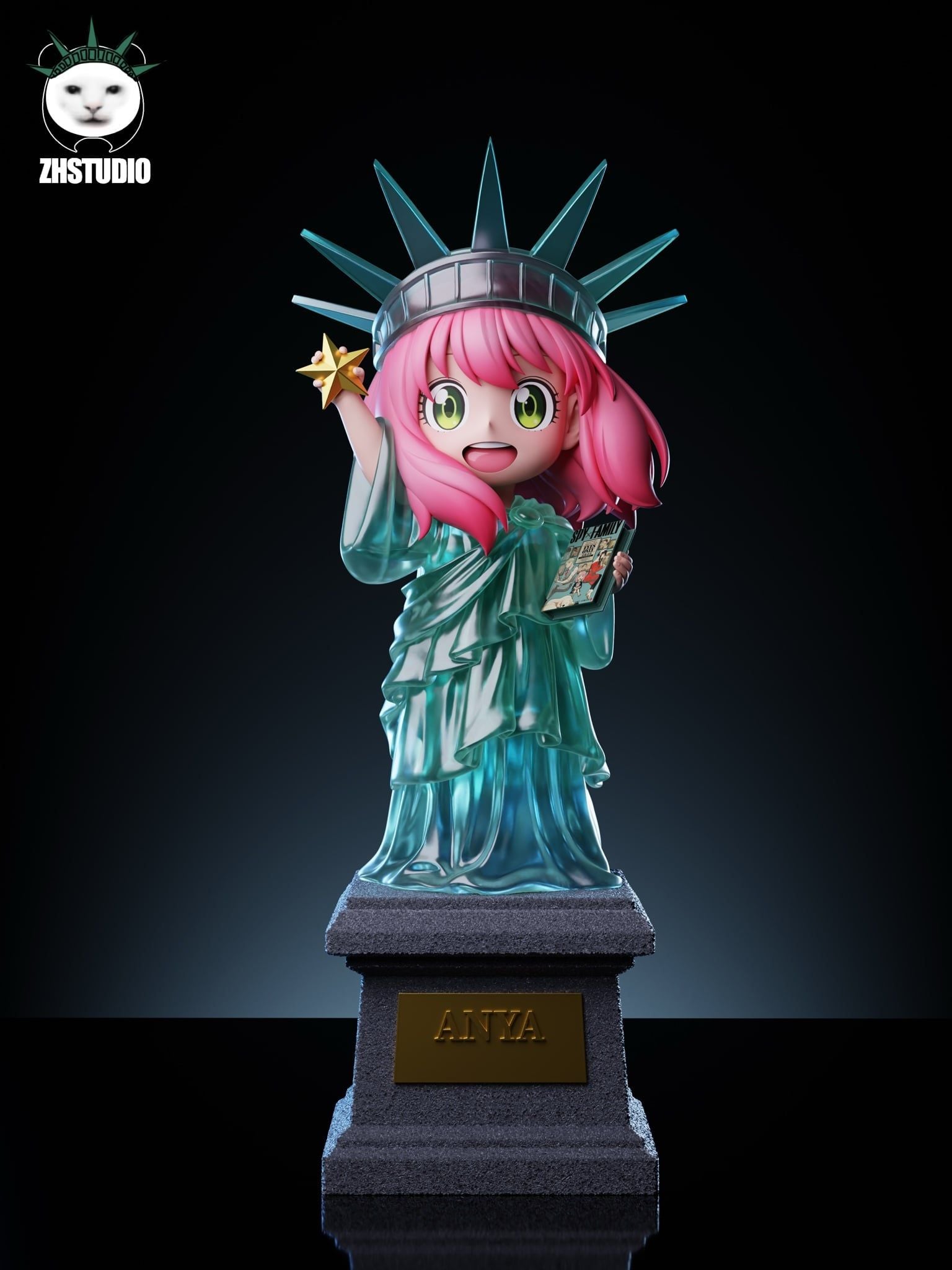 Anya & Frieren cos Statue of Liberty - Spy x Family - ZH Studio resin statue zh studio anime figure