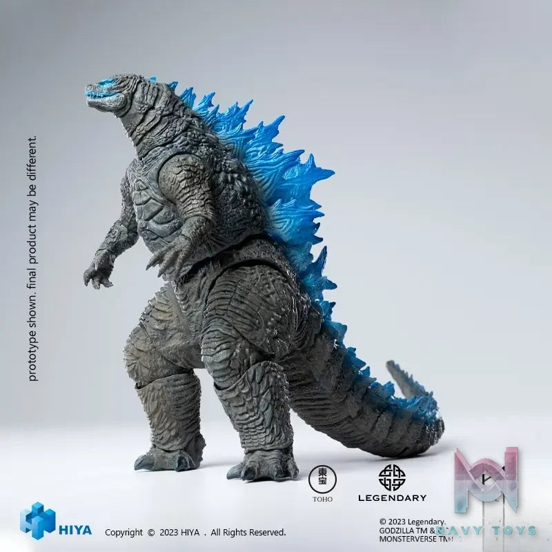 HIYA Studio – Exquisite Basic Series None Scale 7 Inch Godzilla vs Kong Heat Ray Godzilla Translucent Ver. Action Figure EBG0070