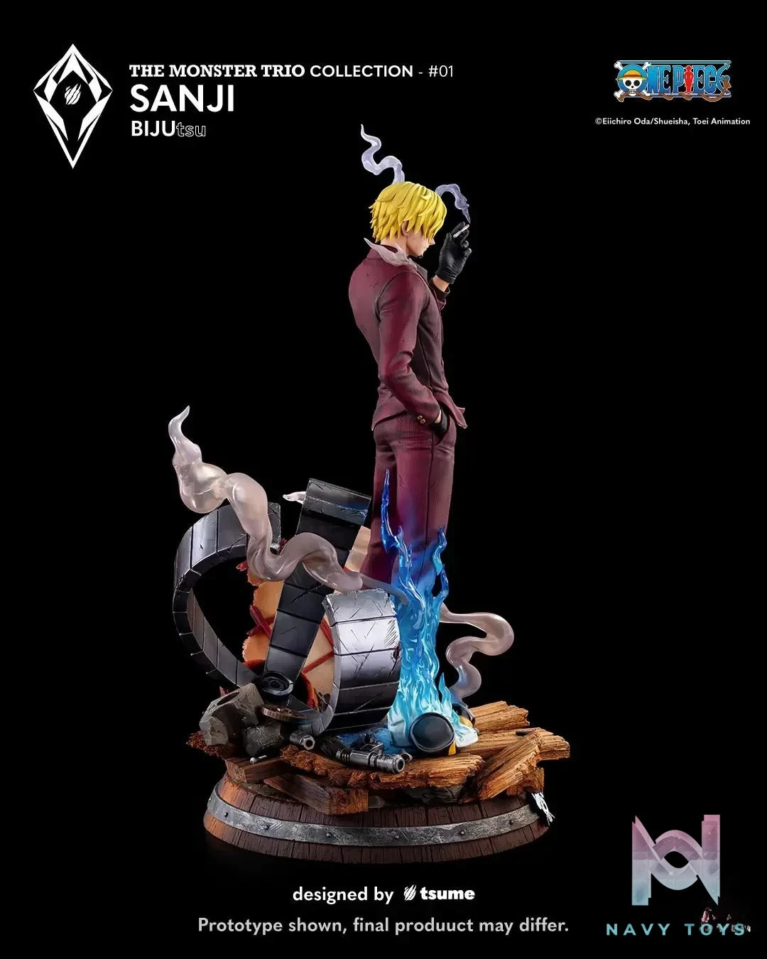 Tsume Studio - One Piece Sanji BIJUtsu (Licensed) resin statue Navy Toys anime figure