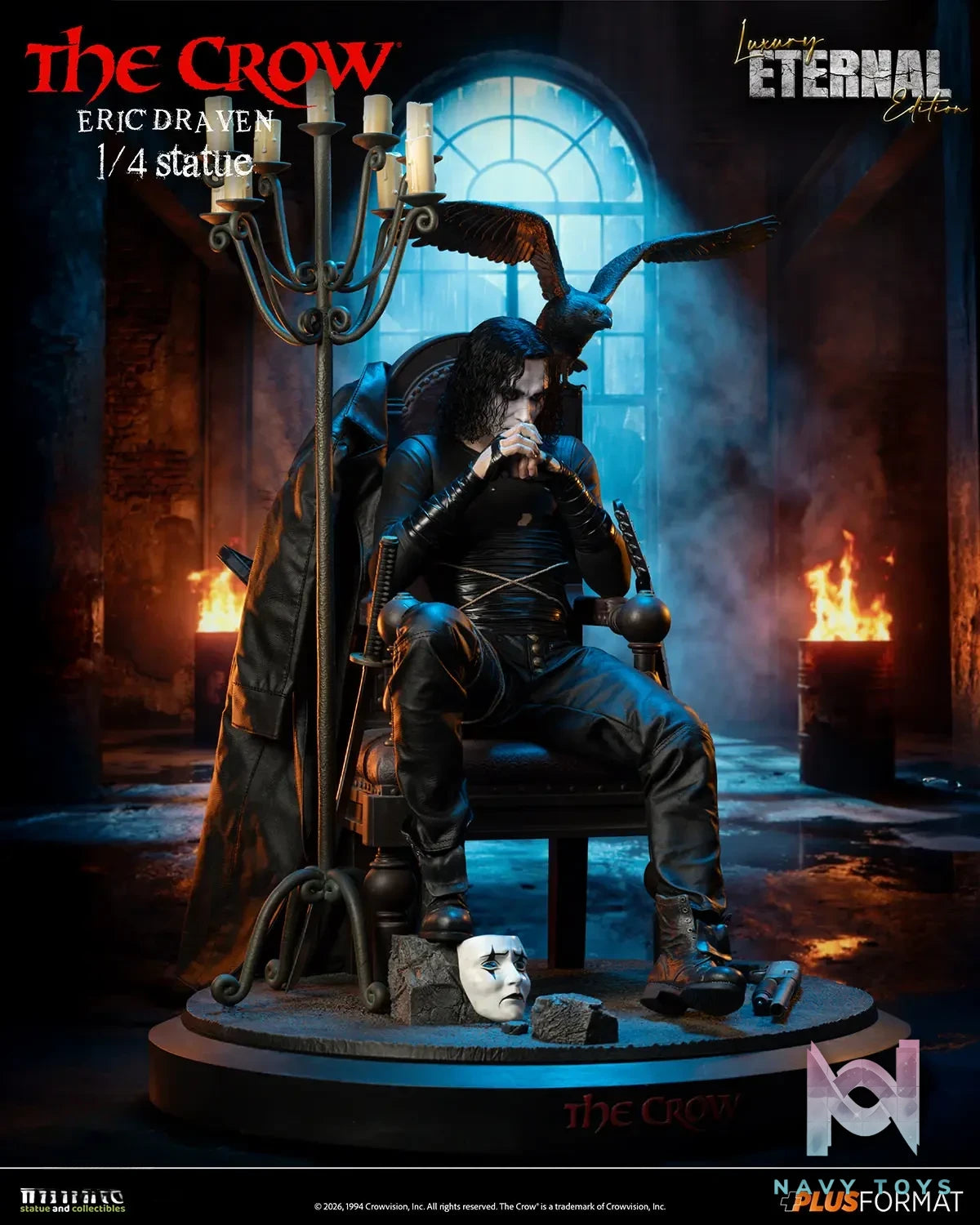 Infinite Statue – The Crow Eric Draven 1/4 Scale Statue (Licensed)
