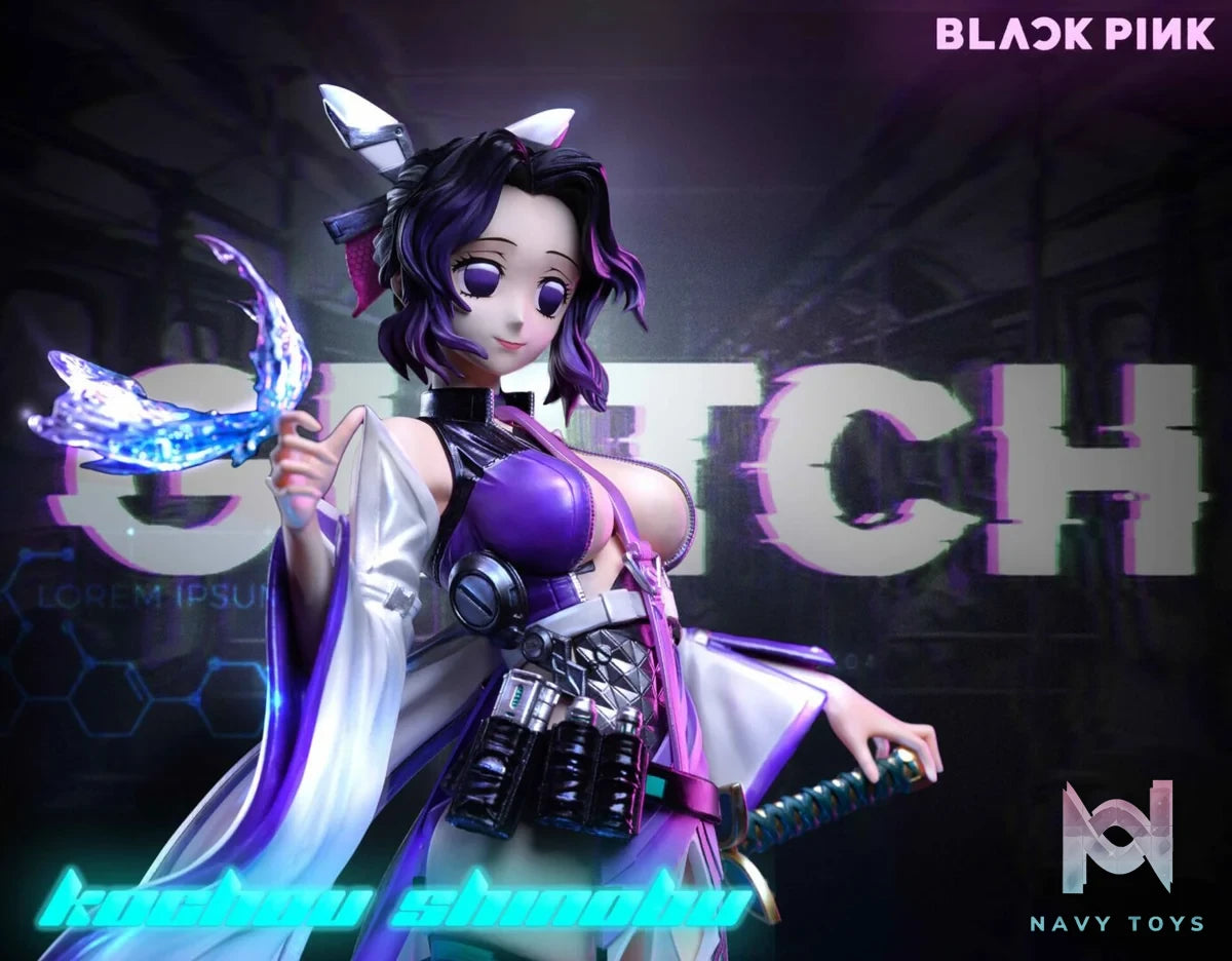 Cyber Punk Kocho Shinobu - Black Pink Studio resin statue black pink studio anime figure