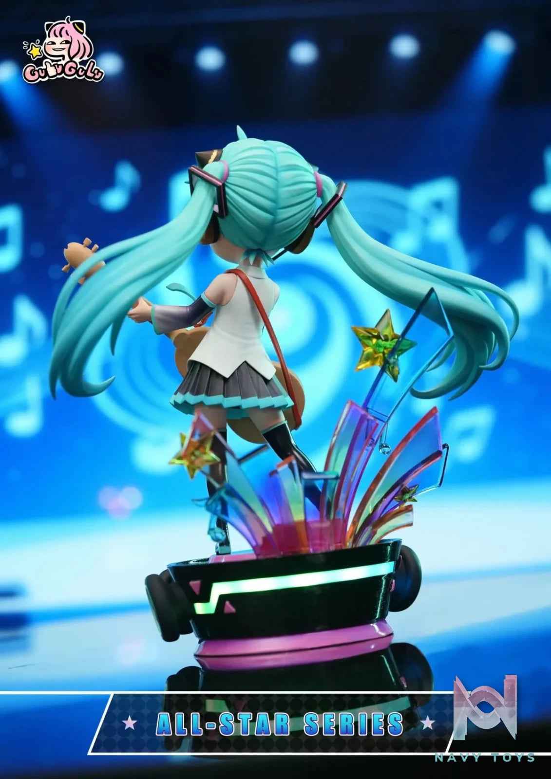 GULUGULU Studio - Spy x Family Anya Forger Cosplaying Hatsune Miku Guitar Girl resin statue Navy Toys anime figure