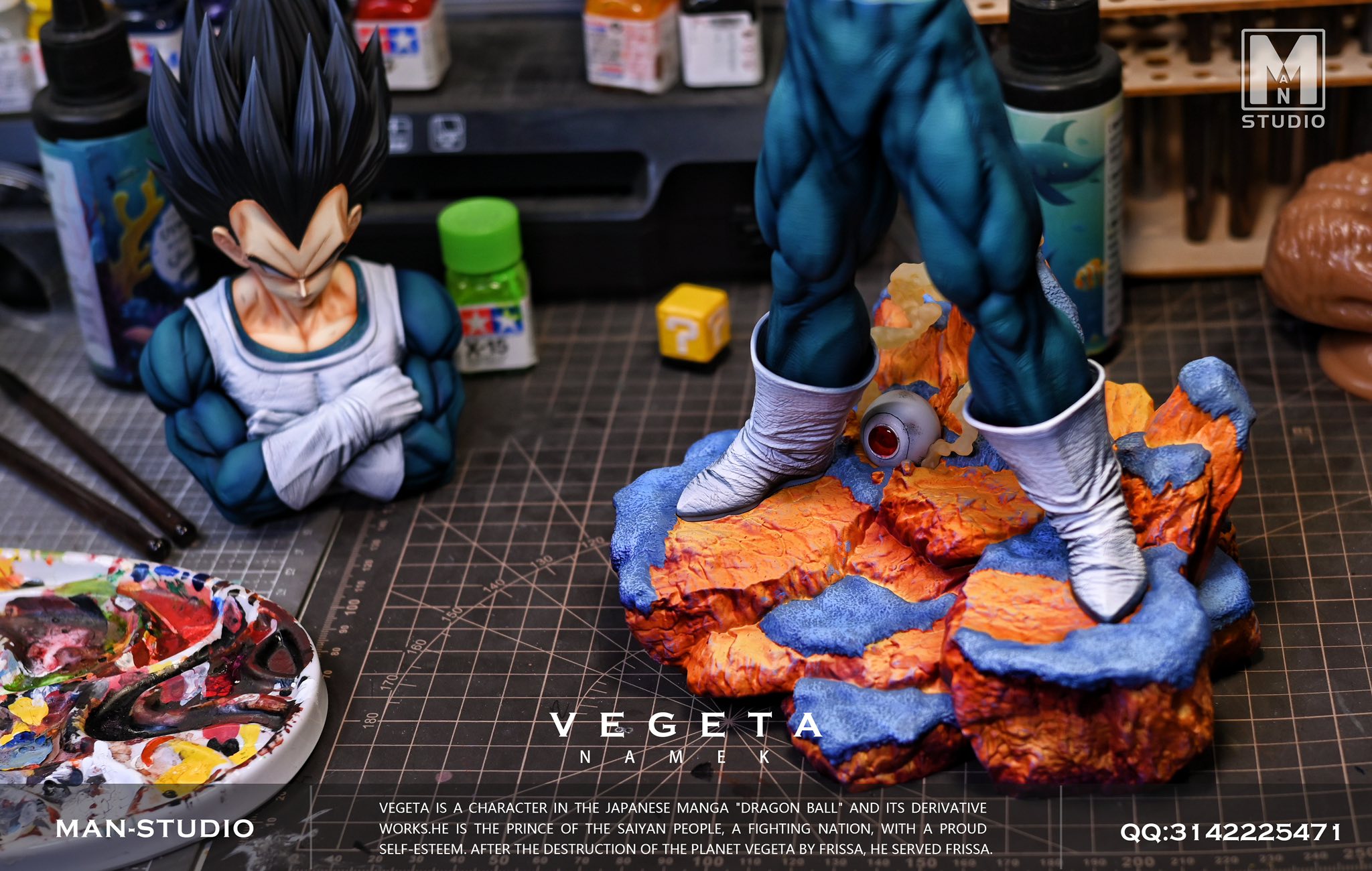 Vegeta & Dende resin statue MAN Studio anime figure