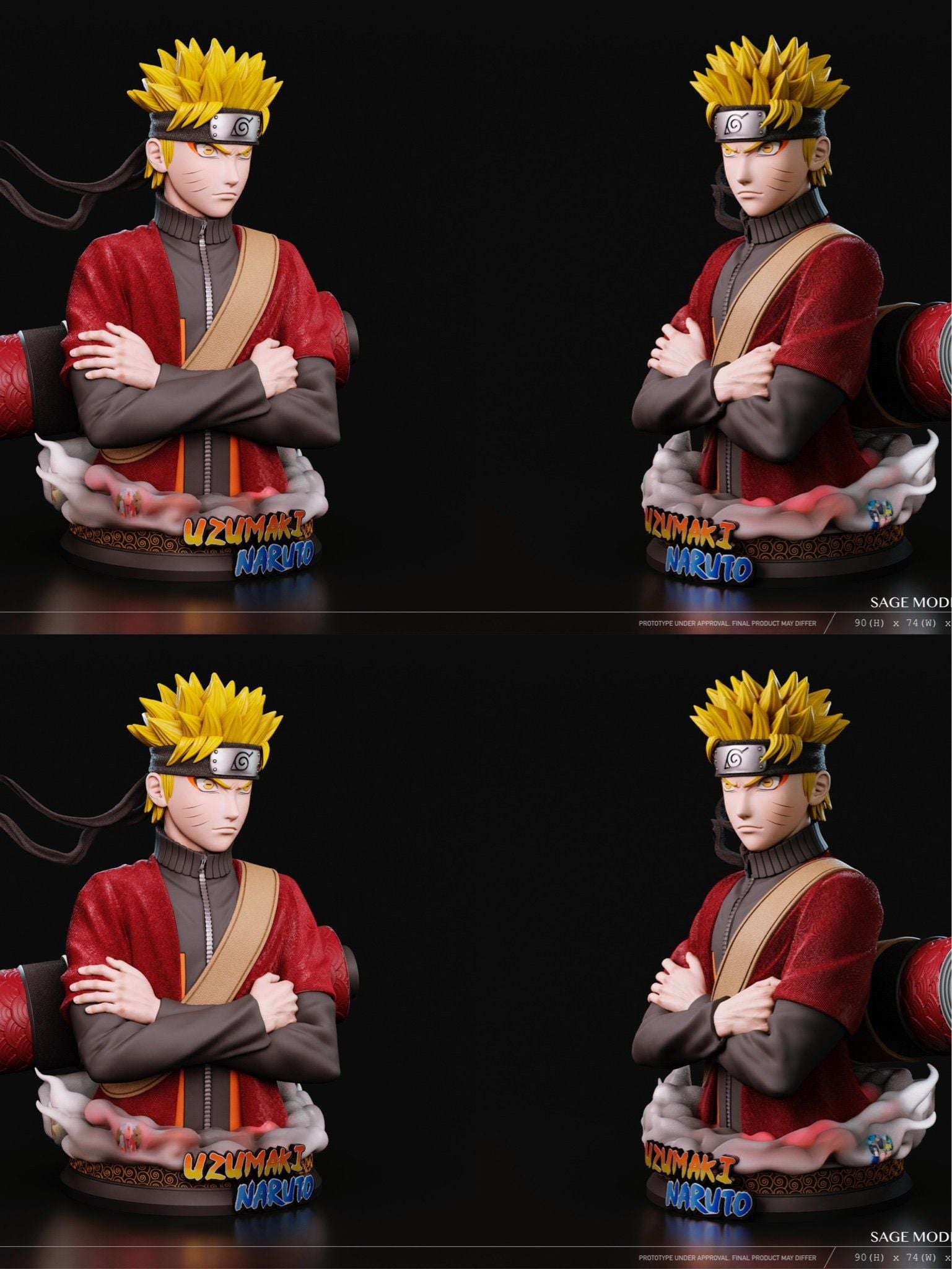 Bust Uzumaki Naruto Life Size - Naruto - PowerClub Studio x RCS resin statue PowerClub Studio x RCS Studio anime figure