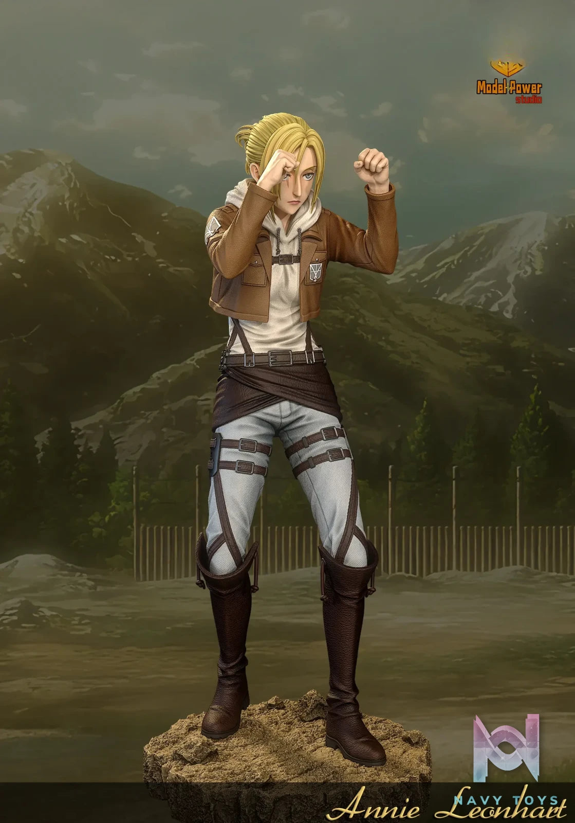 Model Power Studio – Annie Leonhart Battle Ready Pose Attack on Titan