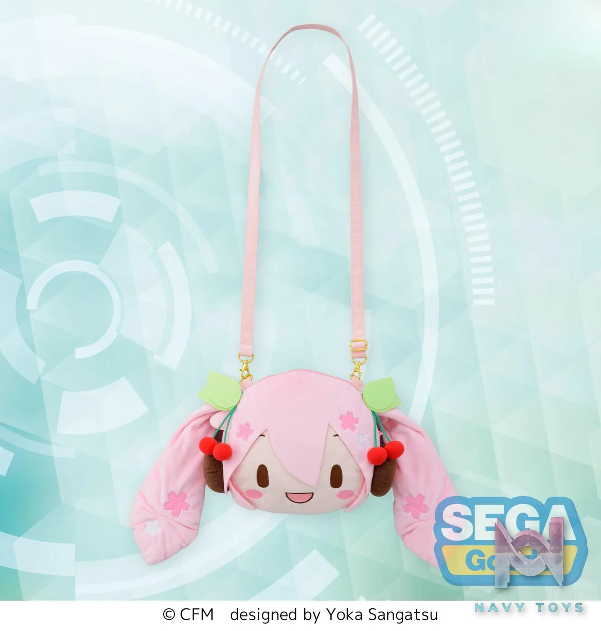SEGA – fuwa petit “Sakura Miku” Face Shoulder Bag (M) (Licensed)