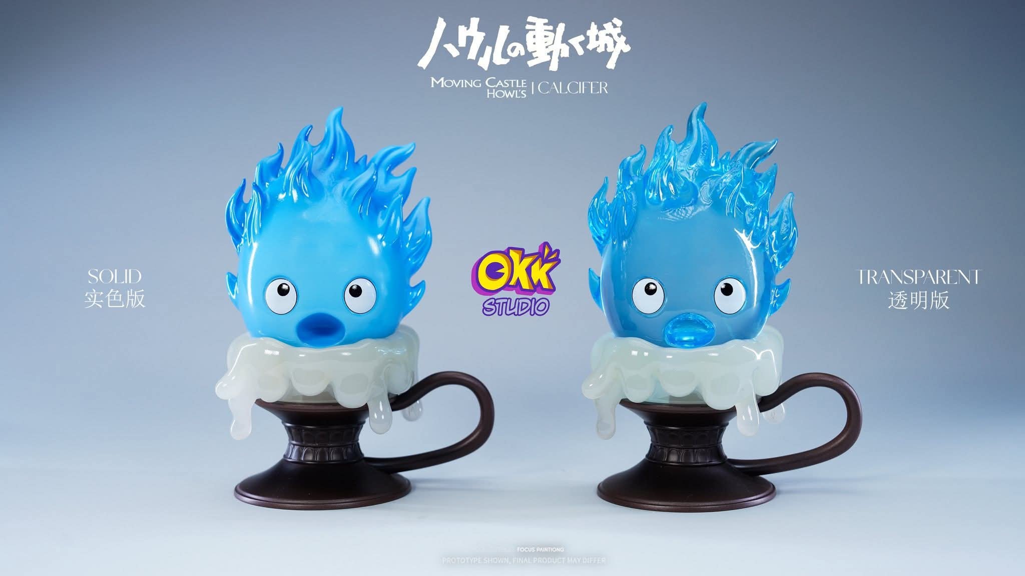 Candlestick Calcifer resin statue Okk Studio anime figure