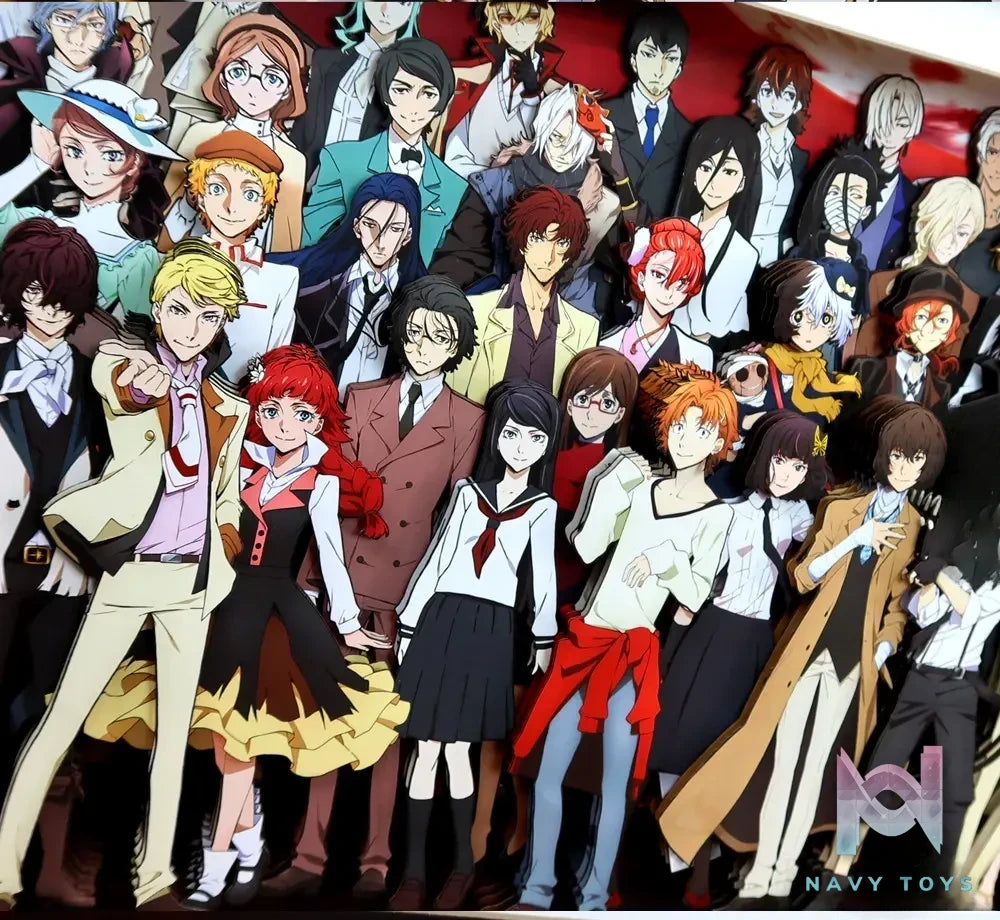 KALA HOME Studio – Bungo Stray Dogs Multiple Characters #03 3D Decorative Painting Bungo Stray Dogs