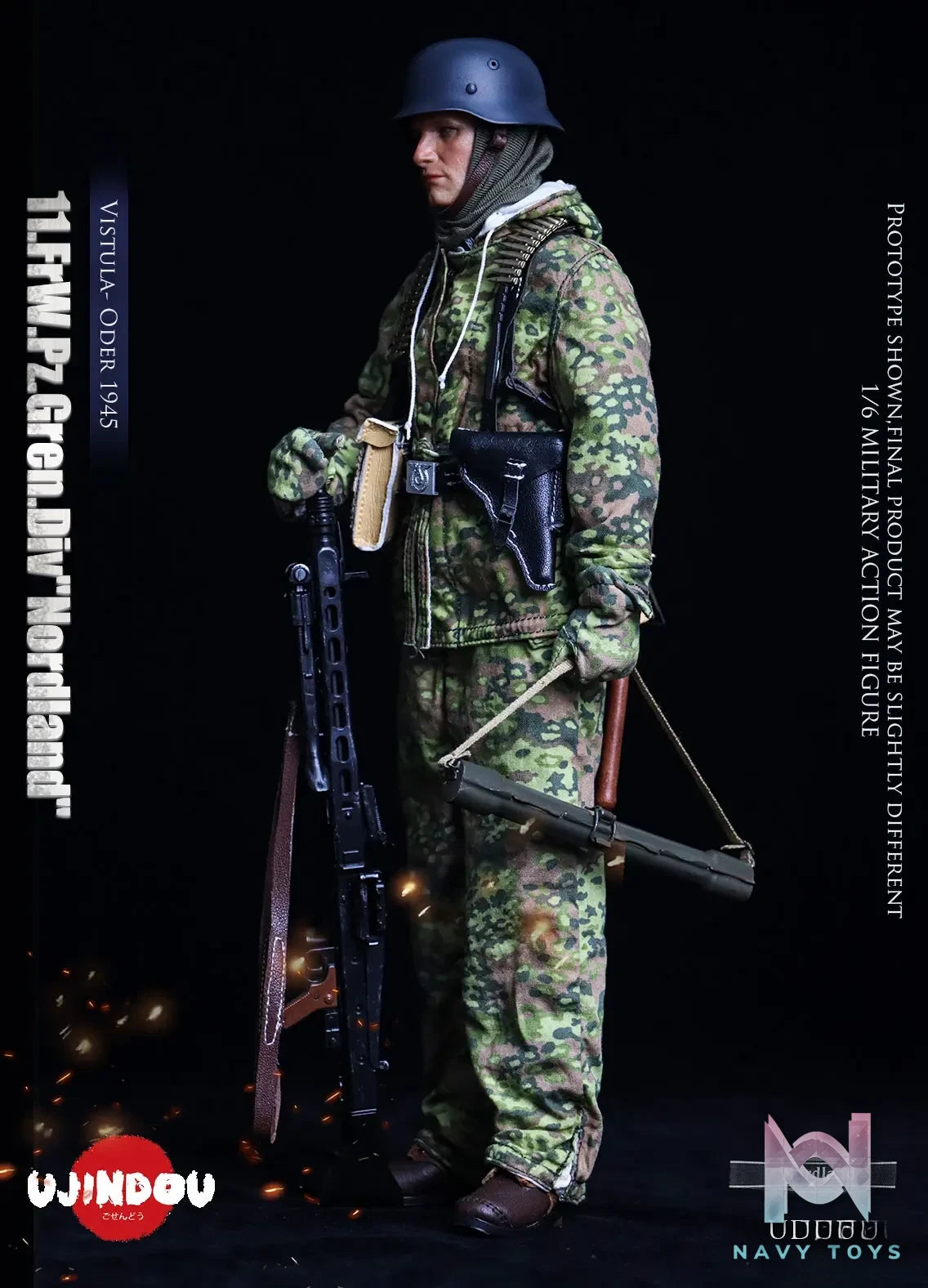 UJINDOU – 1/6 WWII 11. FrW. Pz. Gren. Div “Nordland”, Vistula – Oder 1945 UD9051 (Licensed)