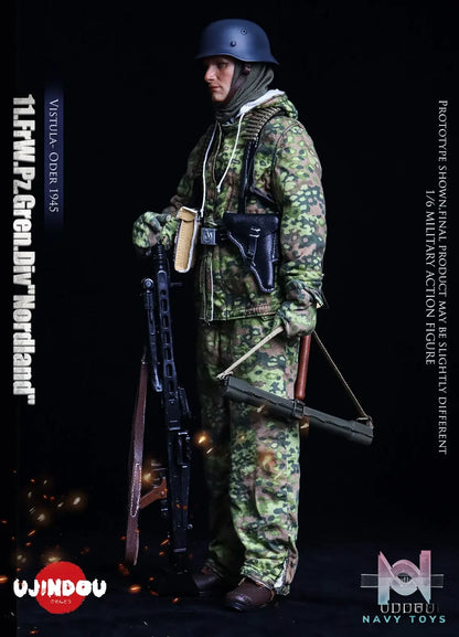 UJINDOU – 1/6 WWII 11. FrW. Pz. Gren. Div “Nordland”, Vistula – Oder 1945 UD9051 (Licensed)