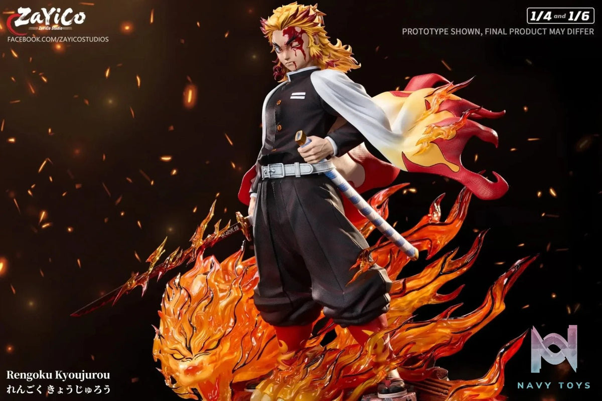 Flame Hashira Kyojuro Rengoku - Demon Slayer - Zayico Studio resin statue Navy Toys anime figure