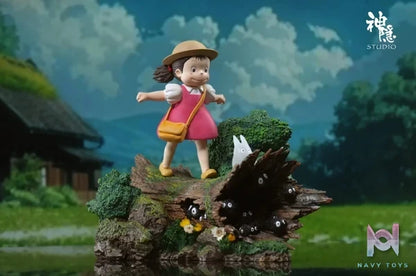 Shen Yin Studio - My Neighbor Totoro Meet Series Wooden Stake Mei resin statue Navy Toys anime figure