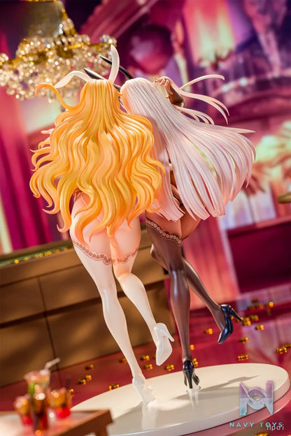ADAMAS – Black X White Rabbit Serena (White) X Kailin (Black) Set 1/6 Scale Figure (Licensed)