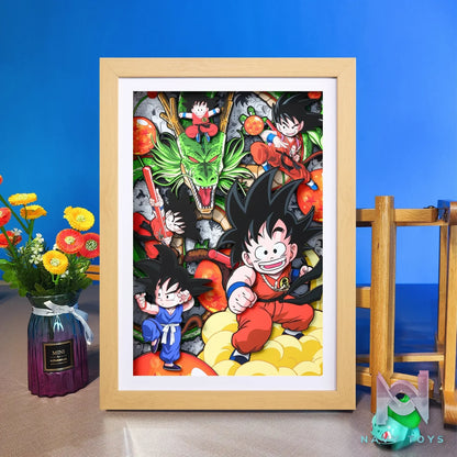 Yu Zhi Jiang Studio – Son Goku 3D Decorative Painting Dragon Ball