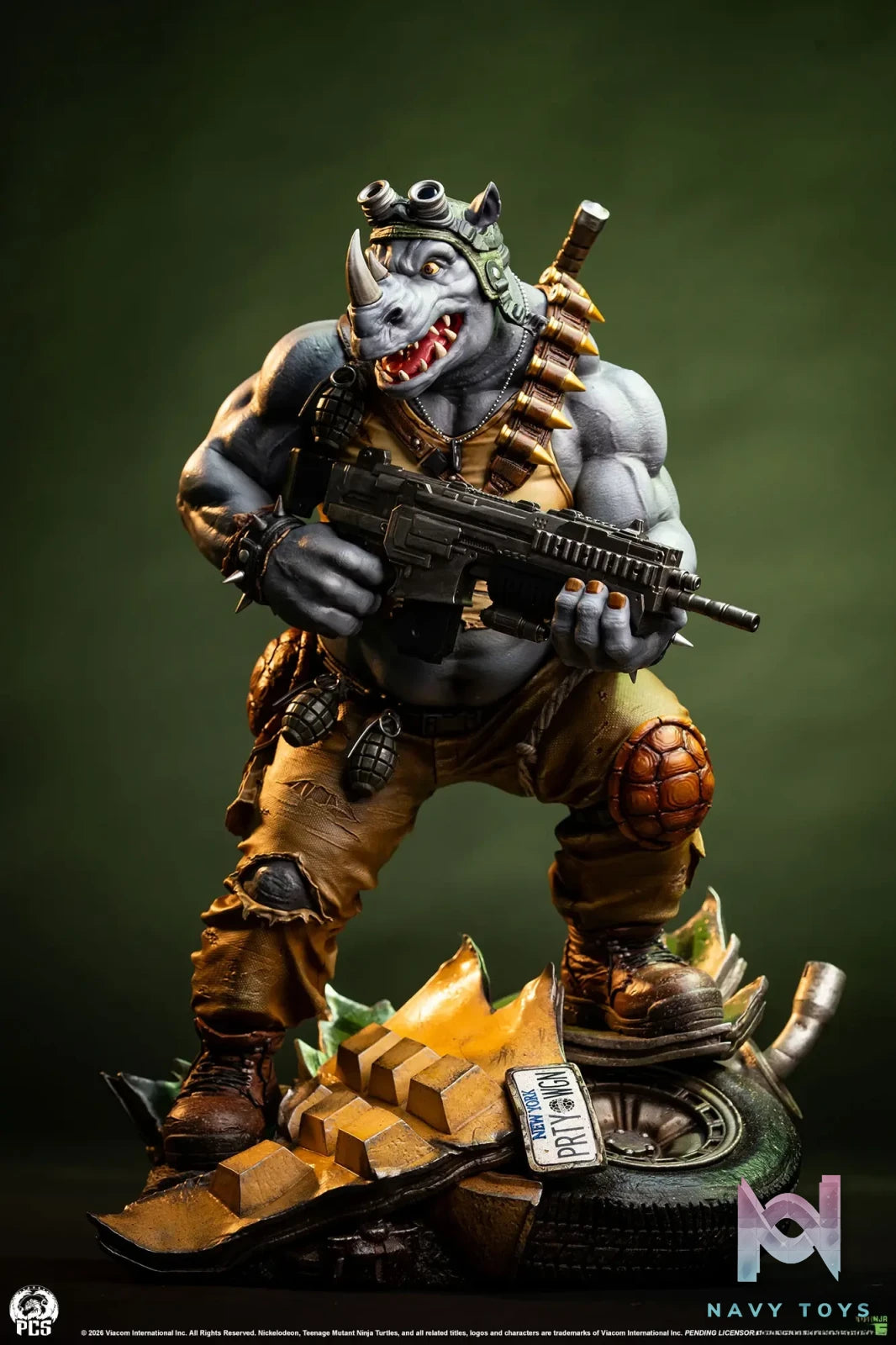 Premium Collectibles Studio – TMNT Legends Rocksteady 1/3 Scale Statue (Licensed)