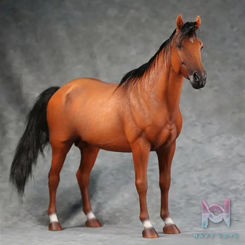 JXK – 1/6 Thoroughbred Model Realistic Horse Display Figure (Licensed)
