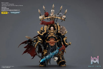 JOYTOY – 1/18 Black Legion Abaddon the Despoiler with Drach’nyen and the Talon of Horus JT02922 (Licensed)