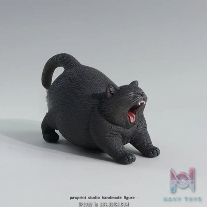 Pawprint Studio X Double One – 8cm Yawning Cat Figure (Licensed)