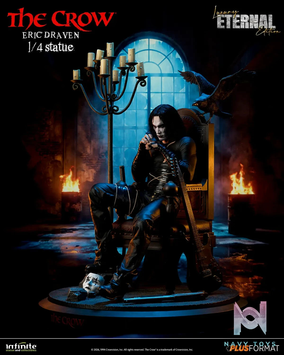 Infinite Statue – The Crow Eric Draven 1/4 Scale Statue (Licensed)