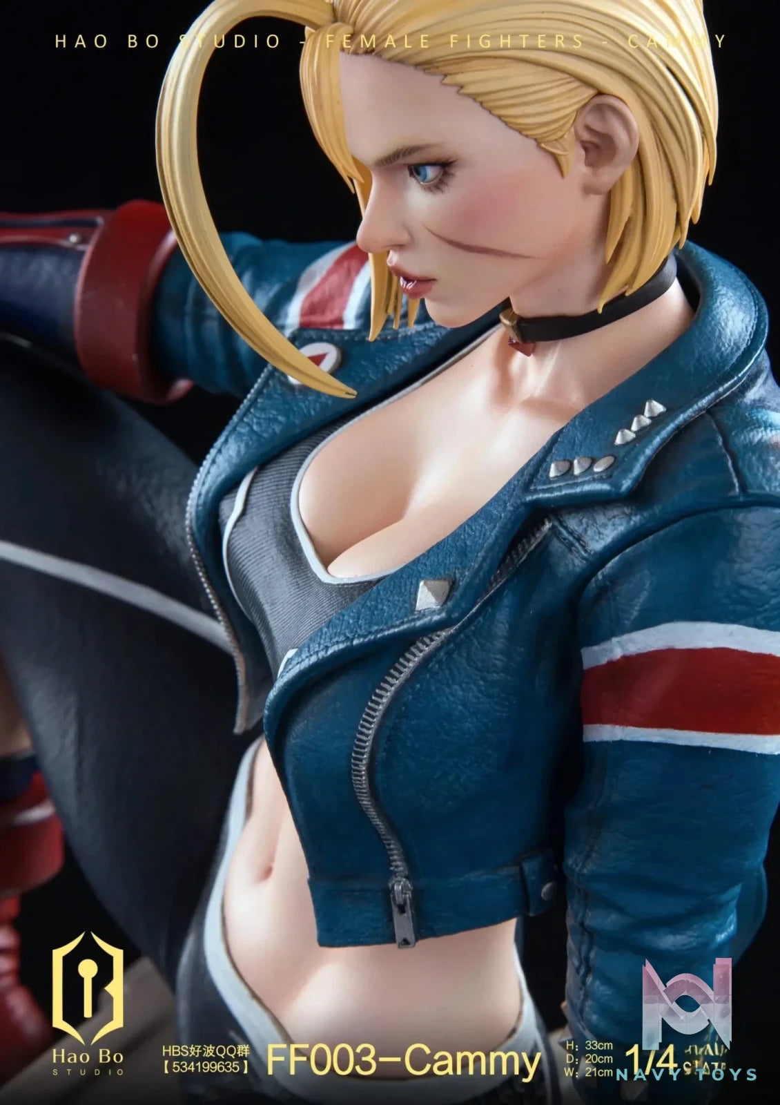 HAO BO Studio - 1/4 Statue Female Fighter Series FF003 Cammy resin statue Navy Toys anime figure